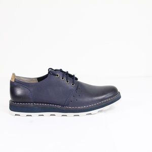 Clarks Leather Loafer Sneaker NEW Men Blue Shoe Darble Walk